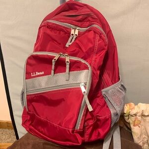 LL Bean backpack in great condition with minor wear on mesh.
